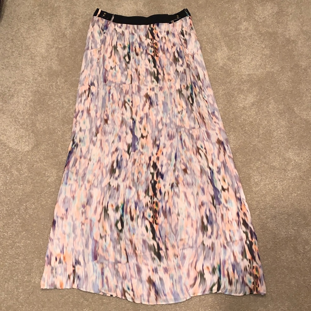 A.L.C. Silk Wrap Maxi Skirt